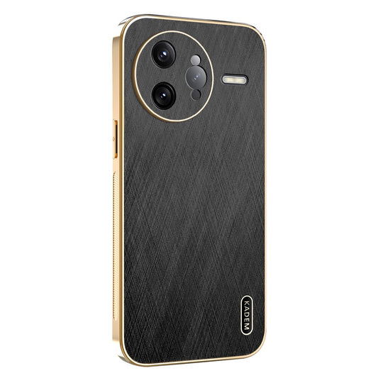 KADEM For Xiaomi Poco F7 Ultra 5G / Redmi K80 Pro 5G Case Electroplating Silk Texture PU + TPU Phone Back Cover