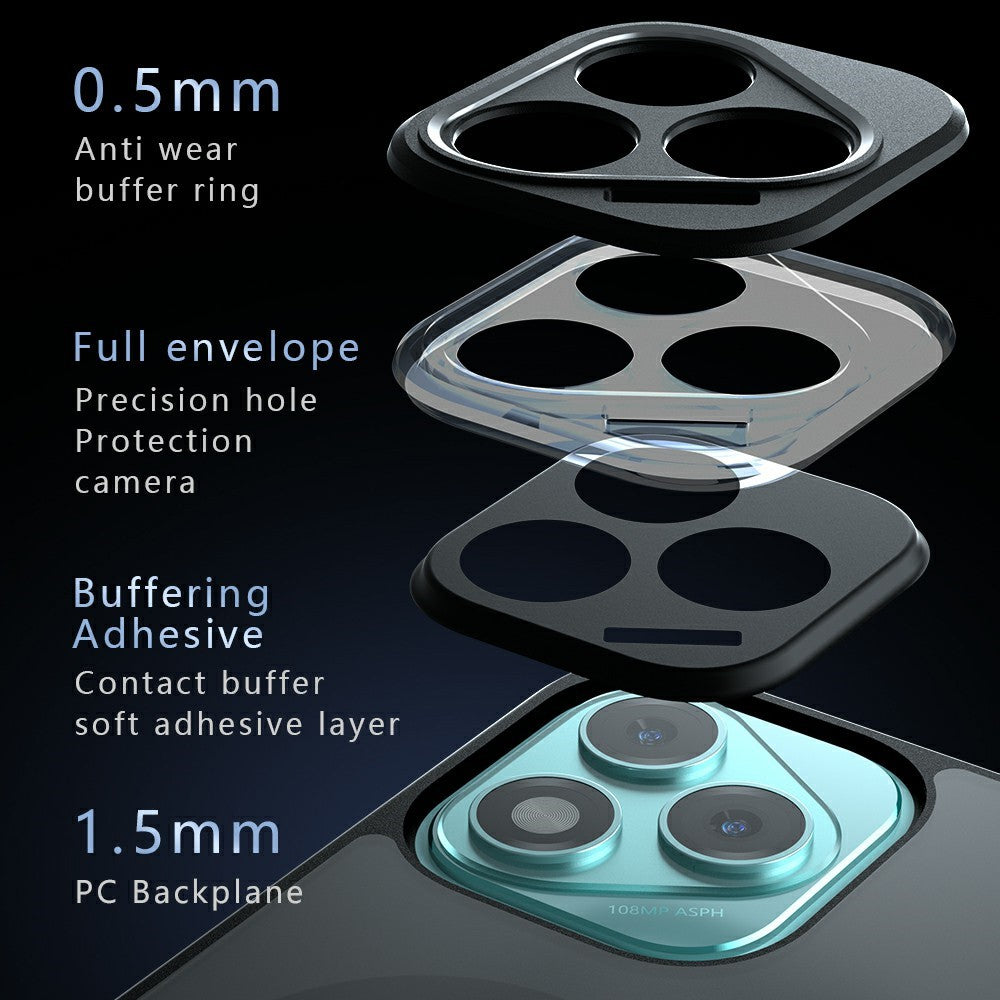 For Honor 400 Lite 5G Magnetic Case TPU+PC Matte Phone Cover
