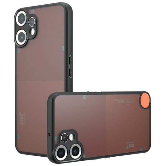 Nothing CMF Phone 2 Pro Handyhülle – Aus TPU + PC, matte Handy-Rückseite, Transparent Schwarz