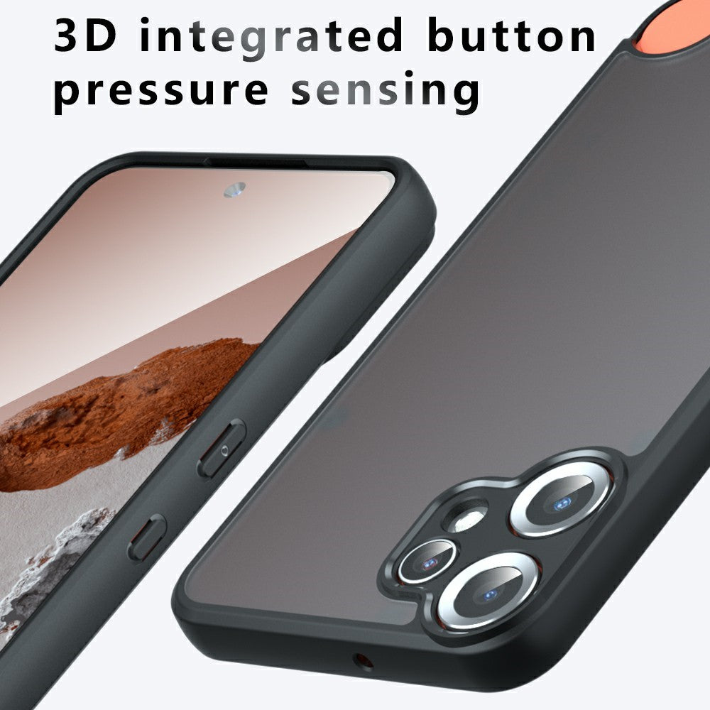 Nothing CMF Phone 2 Pro Handyhülle – Aus TPU + PC, matte Handy-Rückseite, Transparent Schwarz