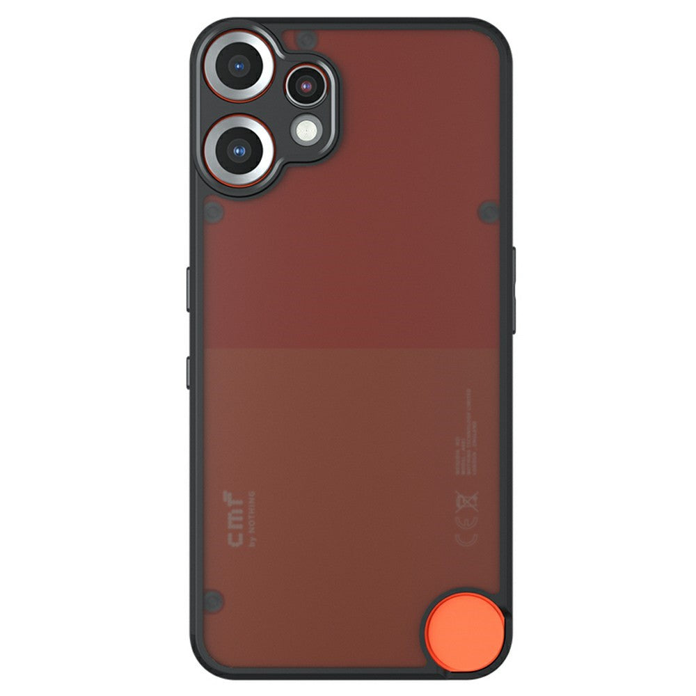 Nothing CMF Phone 2 Pro Handyhülle – Aus TPU + PC, matte Handy-Rückseite, Transparent Schwarz