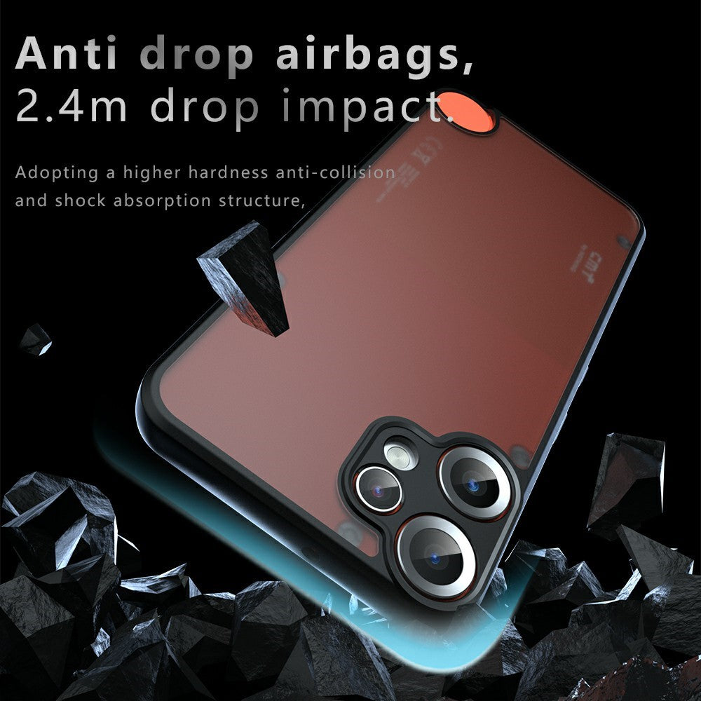 Nothing CMF Phone 2 Pro Handyhülle – Aus TPU + PC, matte Handy-Rückseite, Transparent Schwarz