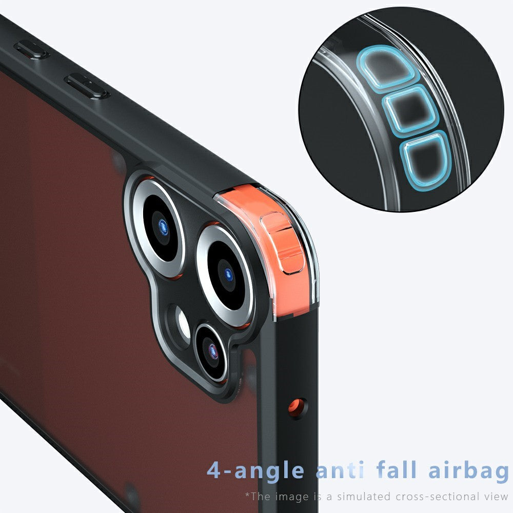 Nothing CMF Phone 2 Pro Handyhülle – Aus TPU + PC, matte Handy-Rückseite, Transparent Schwarz