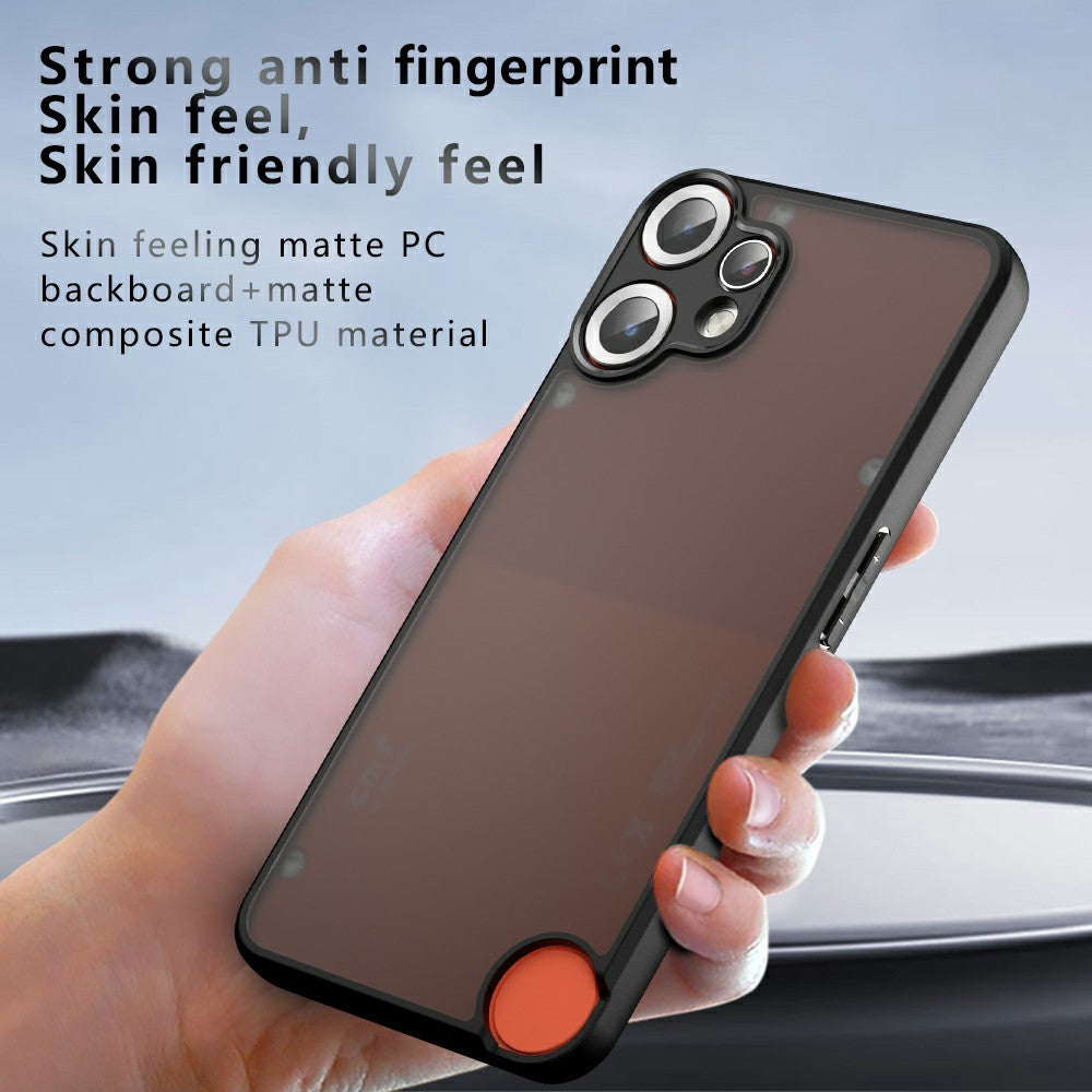 Nothing CMF Phone 2 Pro Handyhülle – Aus TPU + PC, matte Handy-Rückseite, Transparent Schwarz