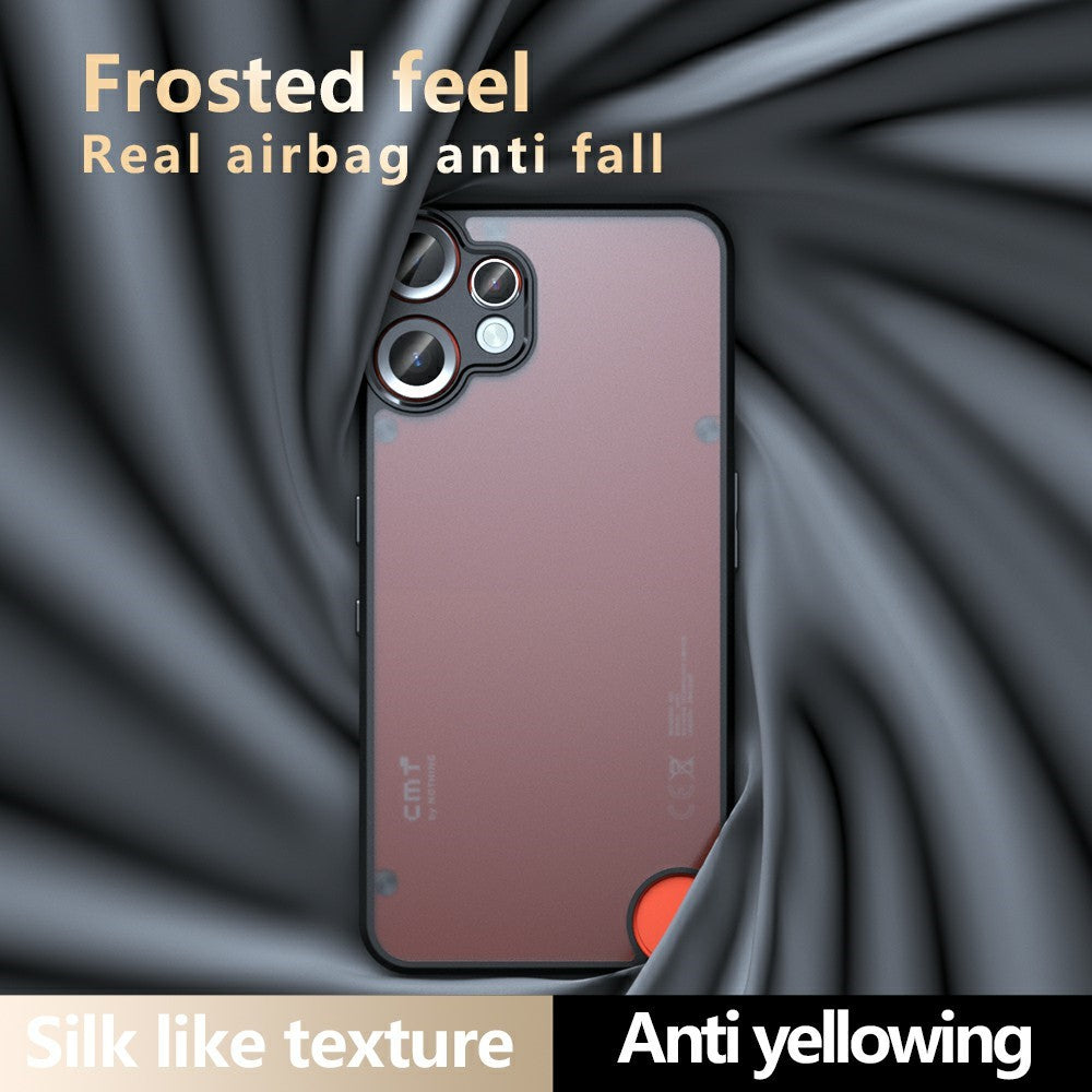 Nothing CMF Phone 2 Pro Handyhülle – Aus TPU + PC, matte Handy-Rückseite, Transparent Schwarz