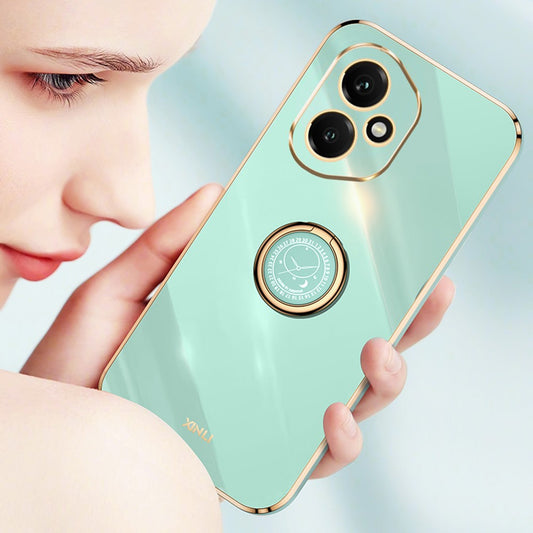 Honor 400 5G (Global) Handyhülle – Galvanisierte TPU-Rückseite, kratzfest, mit Ringständer