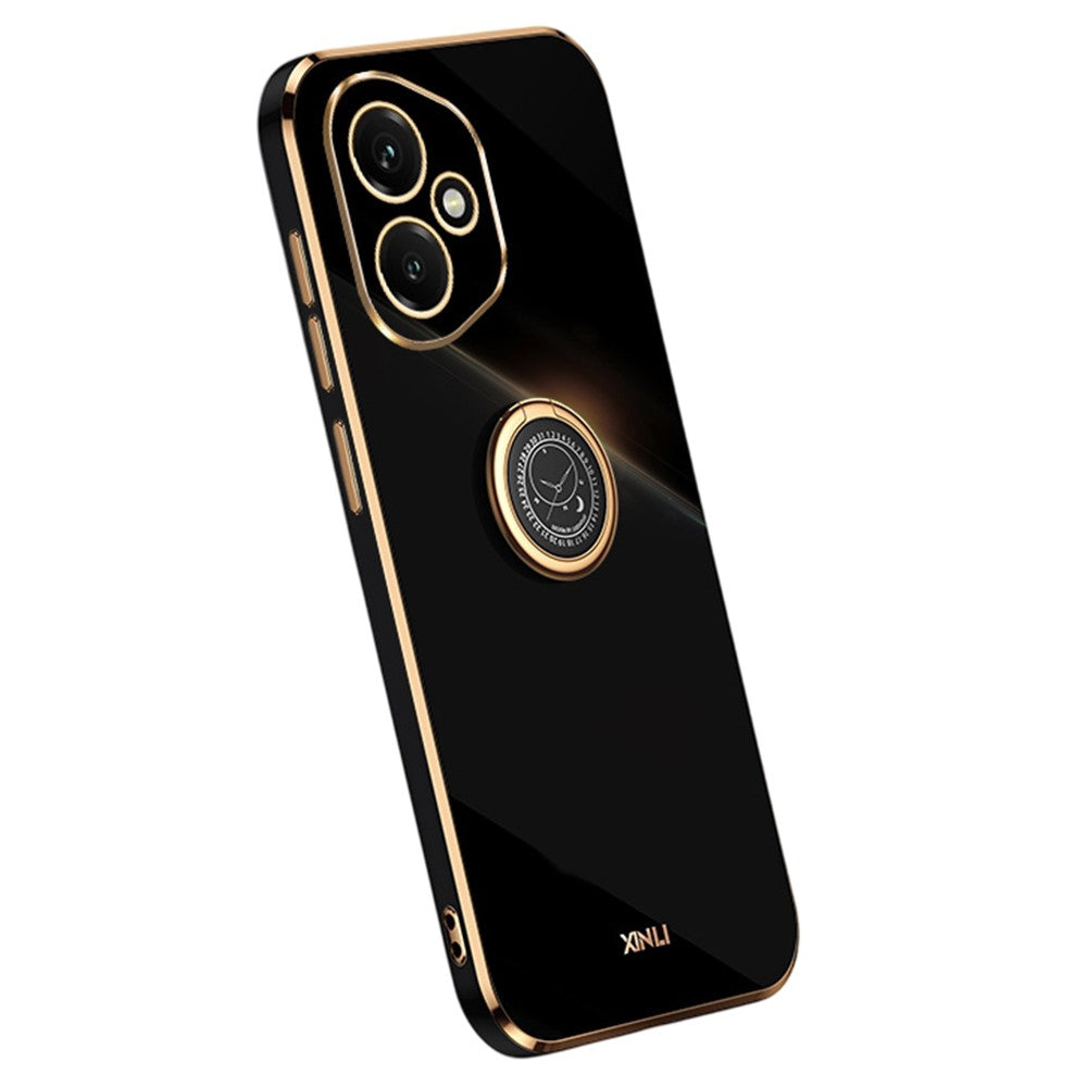 Honor 400 5G (Global) Handyhülle – Galvanisierte TPU-Rückseite, kratzfest, mit Ringständer