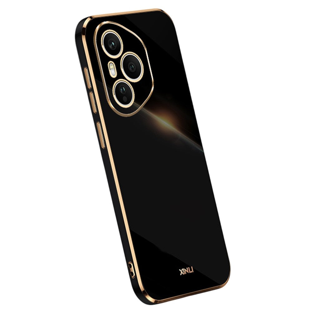 XINLI For Honor 400 Pro 5G (Global) Case TPU Phone Cover with Electroplating Frame