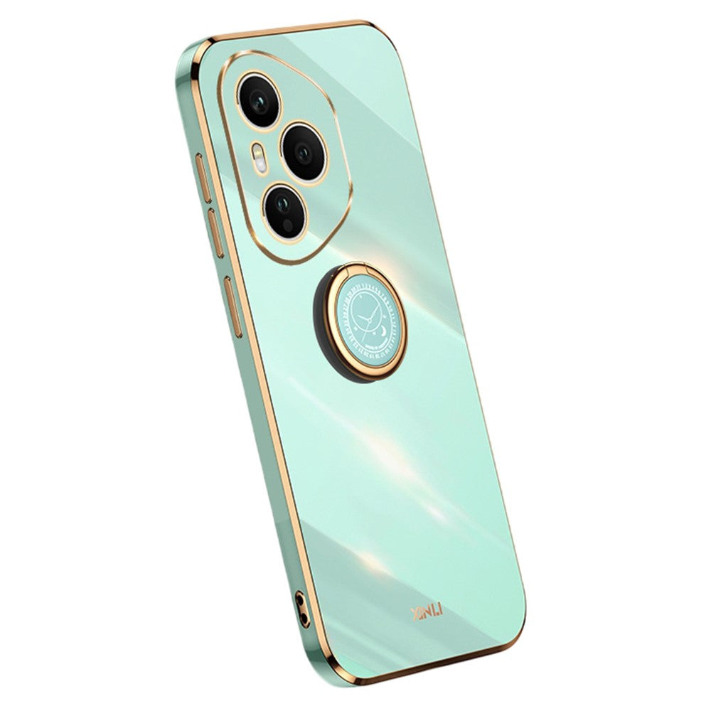 Honor 400 Pro 5G (Global) Handyhülle – Galvanisierte TPU-Rückseite, kratzfest, mit Ringständer