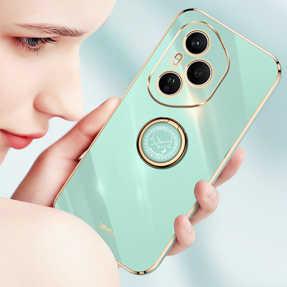 Honor 400 Pro 5G (Global) Handyhülle – Galvanisierte TPU-Rückseite, kratzfest, mit Ringständer