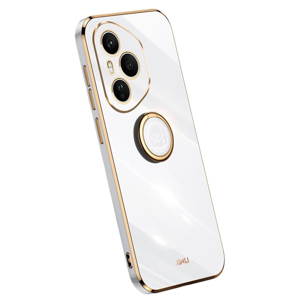 Honor 400 Pro 5G (Global) Handyhülle – Galvanisierte TPU-Rückseite, kratzfest, mit Ringständer
