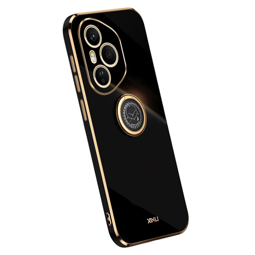 Honor 400 Pro 5G (Global) Handyhülle – Galvanisierte TPU-Rückseite, kratzfest, mit Ringständer