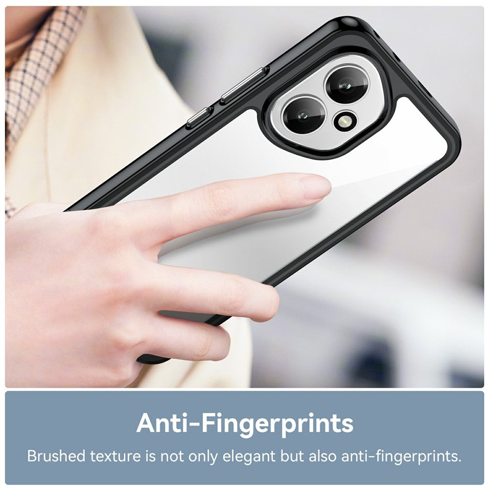 Honor 400 5G (Global) Transparente Handyhülle – Stoßfeste Rückseite, aus TPU & Acryl