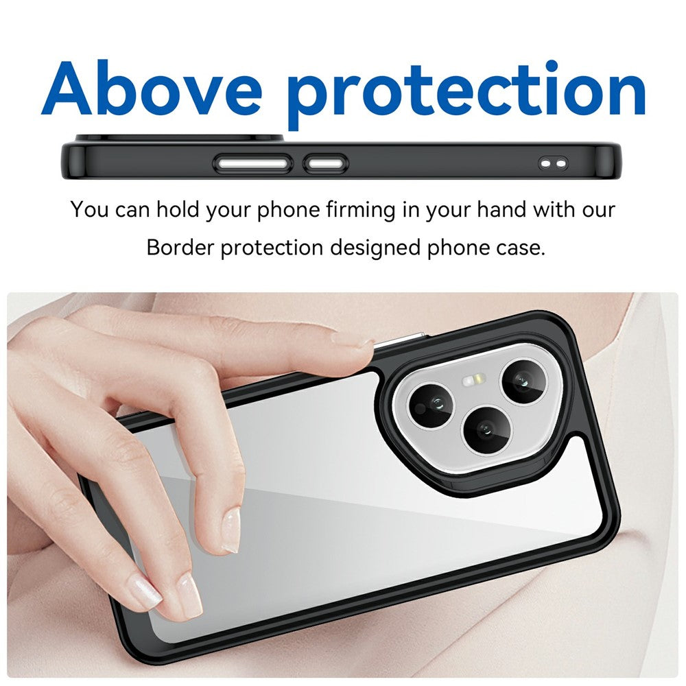 Honor 400 Pro 5G (Global) Transparente Handyhülle – Stoßfeste Rückseite, aus TPU & Acryl