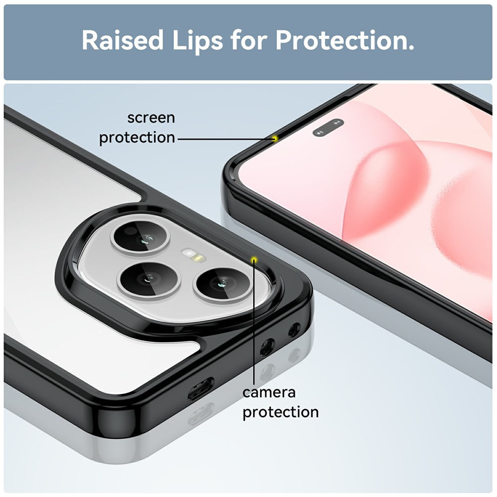 Honor 400 Pro 5G (Global) Transparente Handyhülle – Stoßfeste Rückseite, aus TPU & Acryl