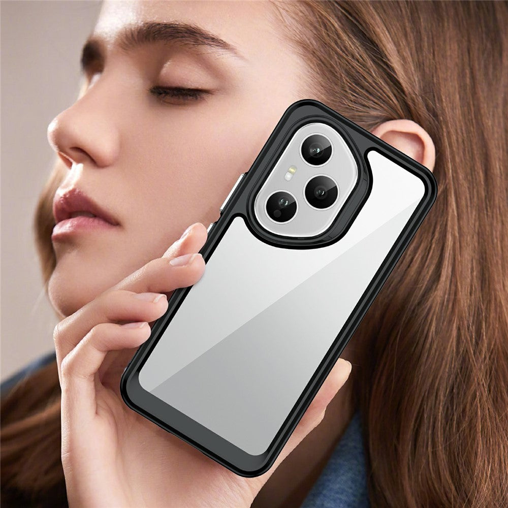 Honor 400 Pro 5G (Global) Transparente Handyhülle – Stoßfeste Rückseite, aus TPU & Acryl