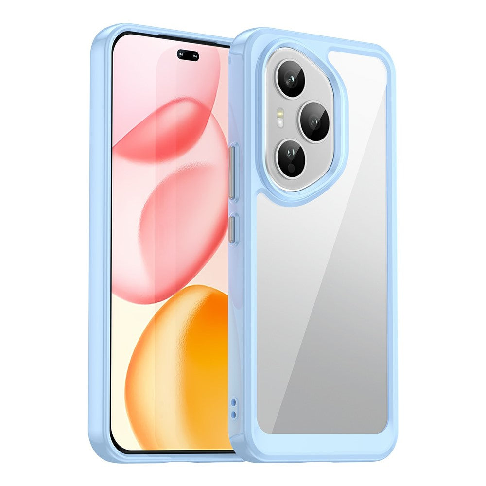 Honor 400 Pro 5G (Global) Transparente Handyhülle – Stoßfeste Rückseite, aus TPU & Acryl