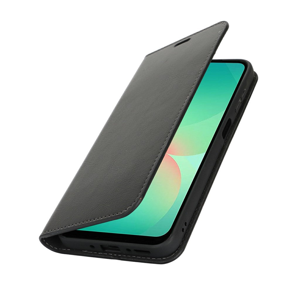 Galaxy A26 5G Echtleder-Hülle mit Kartenfach