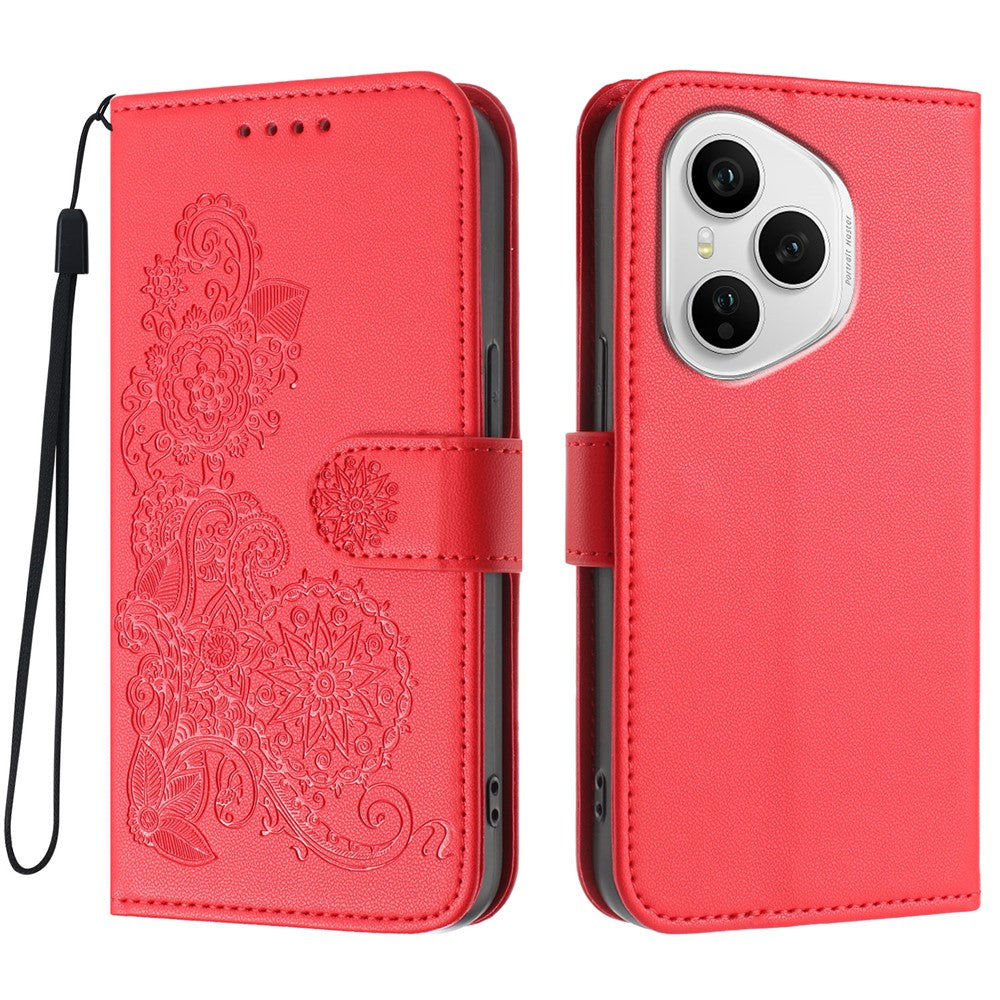 For Honor 400 Pro 5G (Global) Phone Cases Mandala Flower Leather Wallet Mobile Cover with Strap
