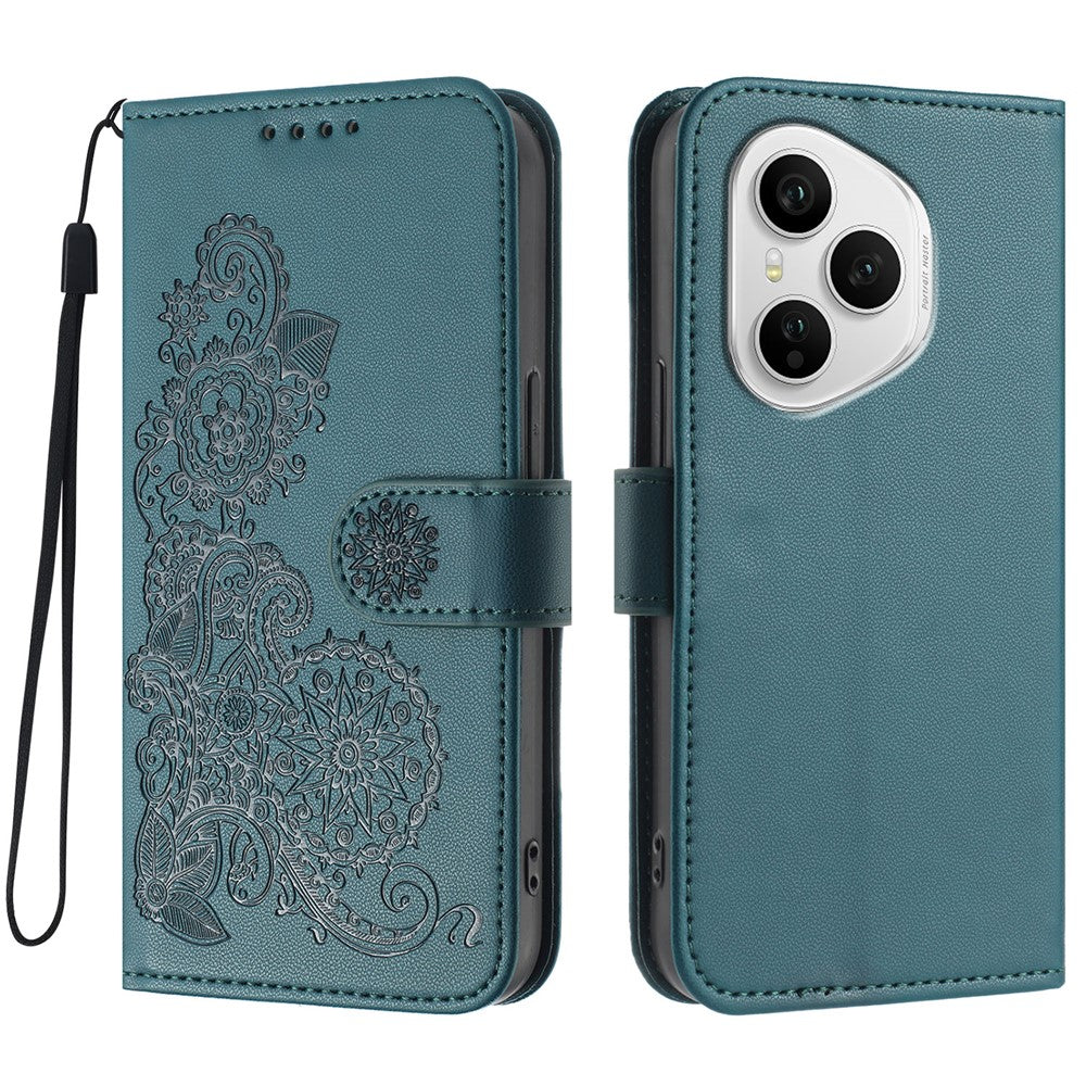 For Honor 400 Pro 5G (Global) Phone Cases Mandala Flower Leather Wallet Mobile Cover with Strap