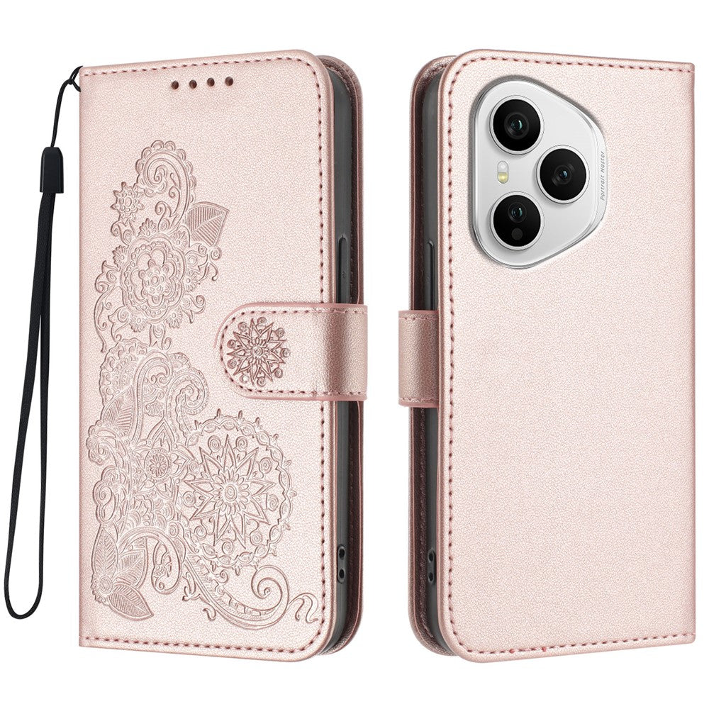 For Honor 400 Pro 5G (Global) Phone Cases Mandala Flower Leather Wallet Mobile Cover with Strap