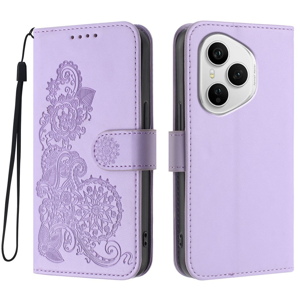 For Honor 400 Pro 5G (Global) Phone Cases Mandala Flower Leather Wallet Mobile Cover with Strap