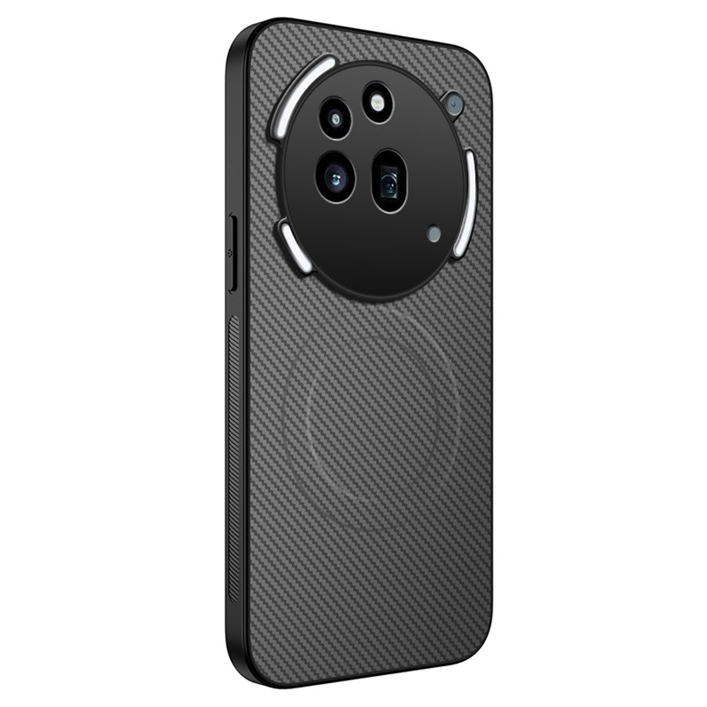 WANLONFENG For Nothing Phone (3a) Pro Magnetic Case  TQ Series Carbon Fiber Texture PC TPU Phone Cover