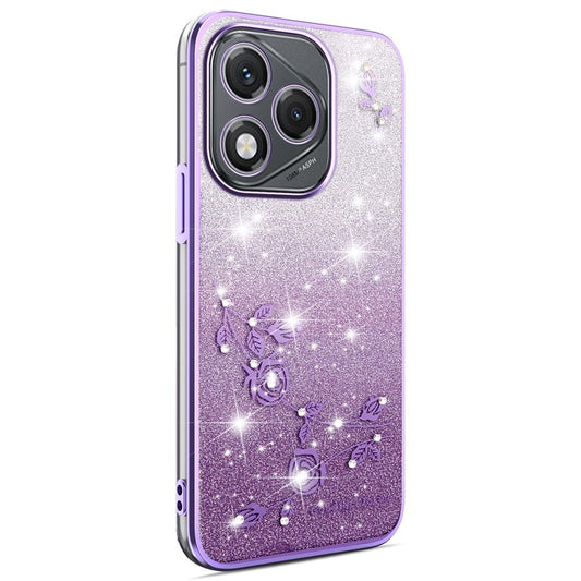 Honor 400 Lite 5G Handyhülle – KADEM Flower TPU Flexible Farbverlaufs