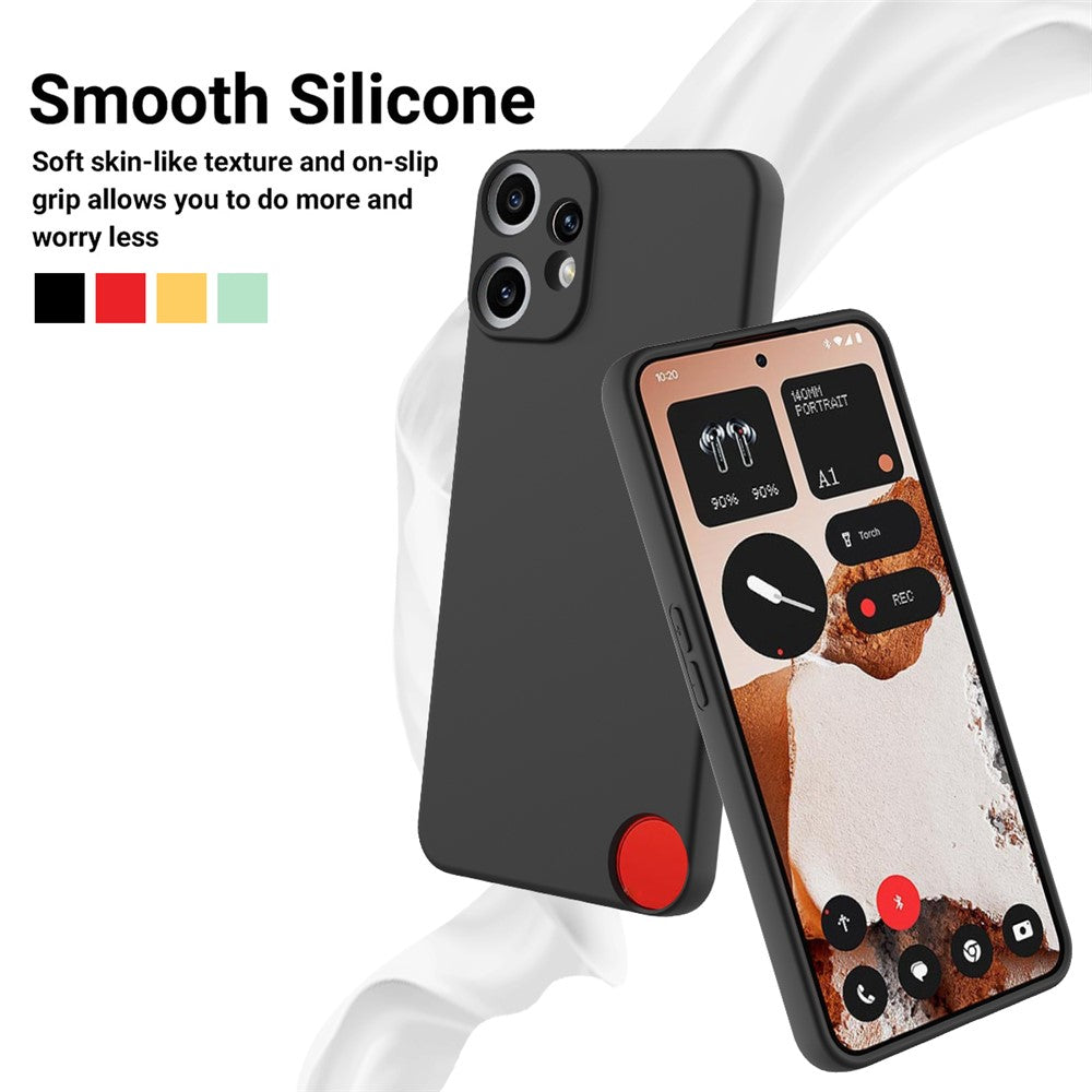 For Nothing CMF Phone 2 Pro Liquid Silicone Case Phone Back Cover with Hand Strap
