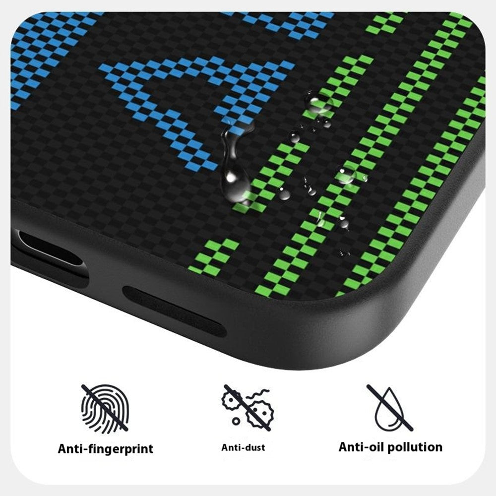 ABEEL For iPhone 18 Pro / 17 Pro Case Compatible with MagSafe Micro-Embossing 6D Printed PC TPU Aluminum Alloy Leather Phone Cover