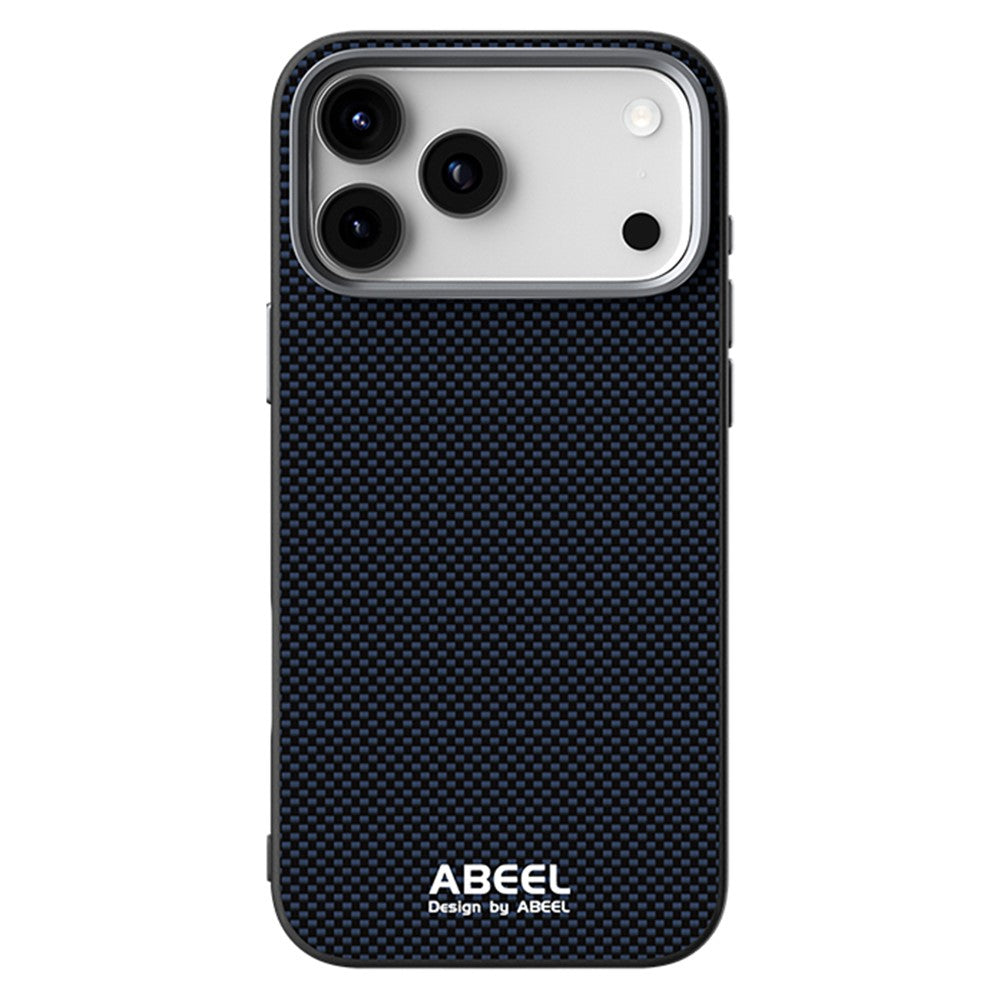 ABEEL For iPhone 18 Pro Max / 17 Pro Max Case Compatible with MagSafe Printed PC TPU Aluminum Alloy Leather Phone Cover