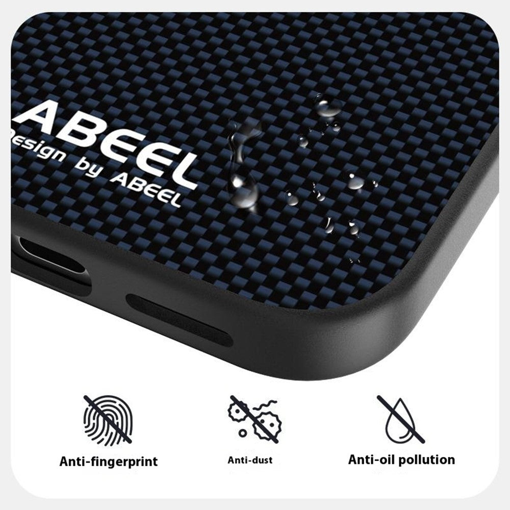 ABEEL For iPhone 18 Pro Max / 17 Pro Max Case Compatible with MagSafe Printed PC TPU Aluminum Alloy Leather Phone Cover