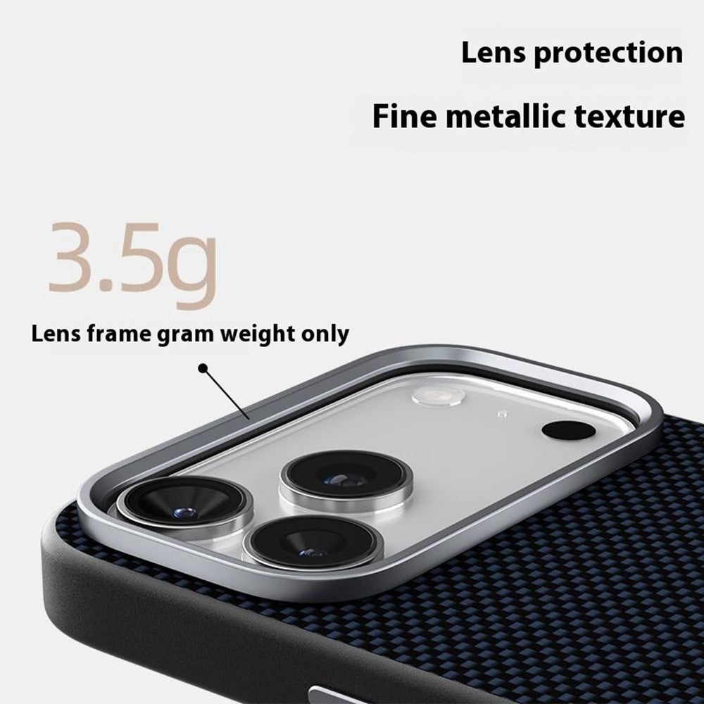 ABEEL For iPhone 18 Pro Max / 17 Pro Max Case Compatible with MagSafe Printed PC TPU Aluminum Alloy Leather Phone Cover
