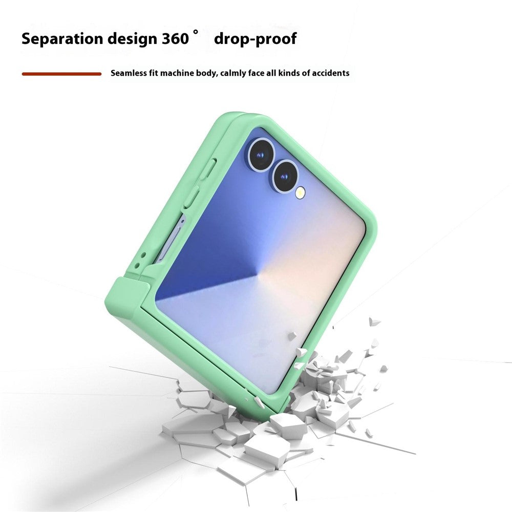 For Samsung Galaxy Z Flip7 5G Case Skin Feel PC Phone Cover with Hinge Protection