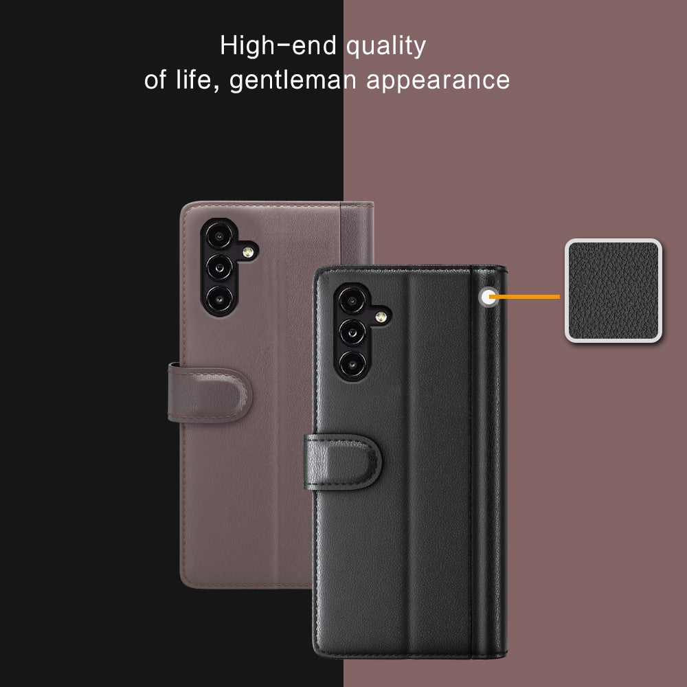 Galaxy A14 5G/4G Echtleder Hülle mit Kartenfach