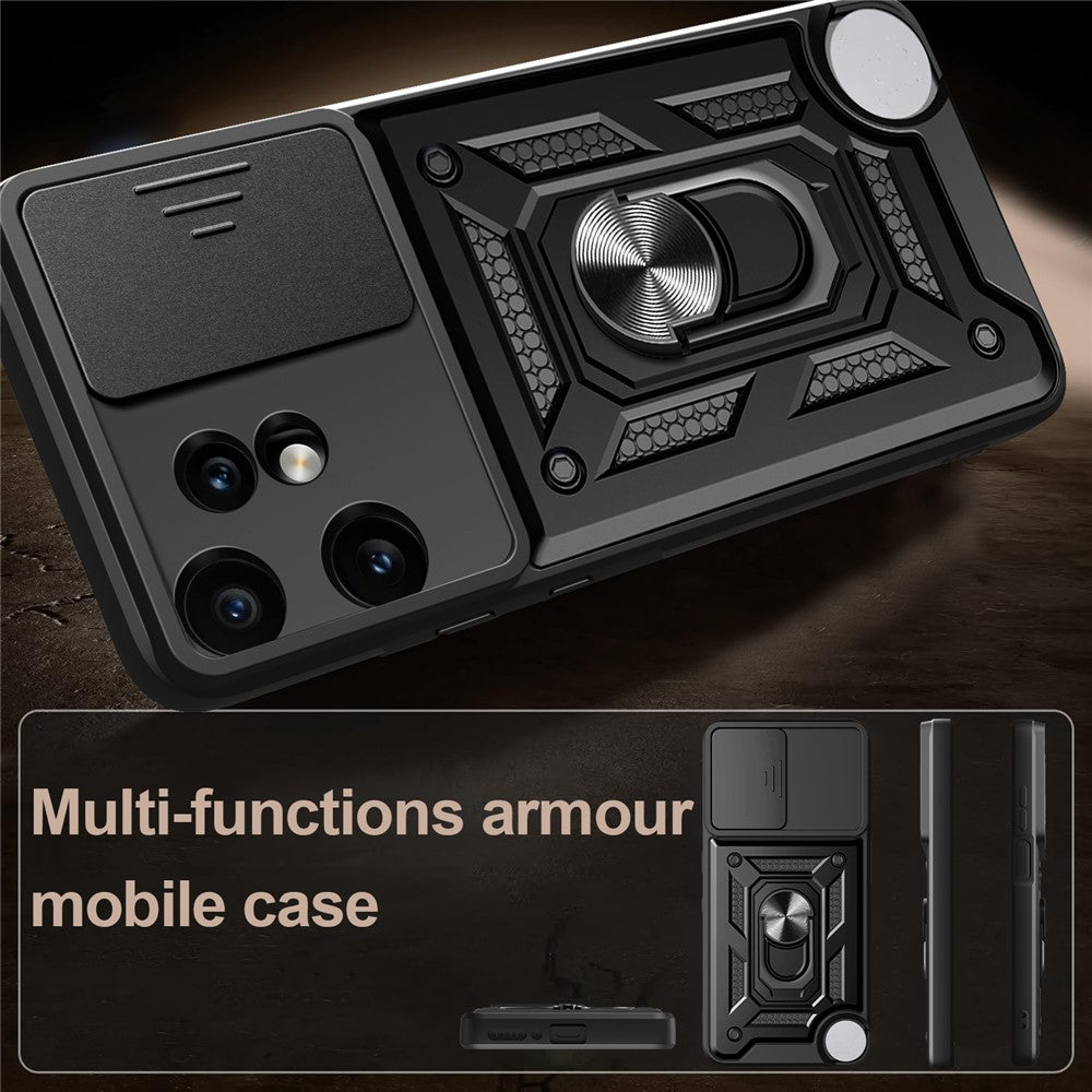 For Nothing CMF Phone 2 Pro Case with Slide Camera Lid PC + TPU Kickstand Phone Cover