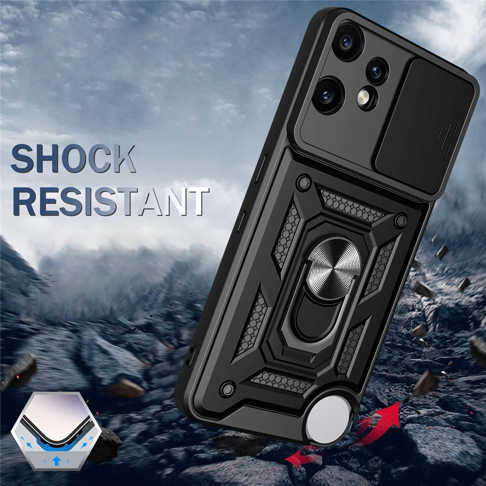 For Nothing CMF Phone 2 Pro Case with Slide Camera Lid PC + TPU Kickstand Phone Cover