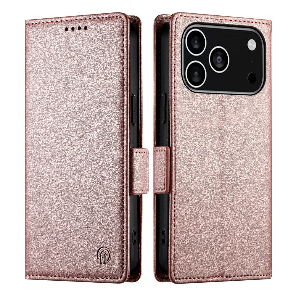 For iPhone 18 Pro / 17 Pro Stand Case PU Leather Wallet Phone Cover