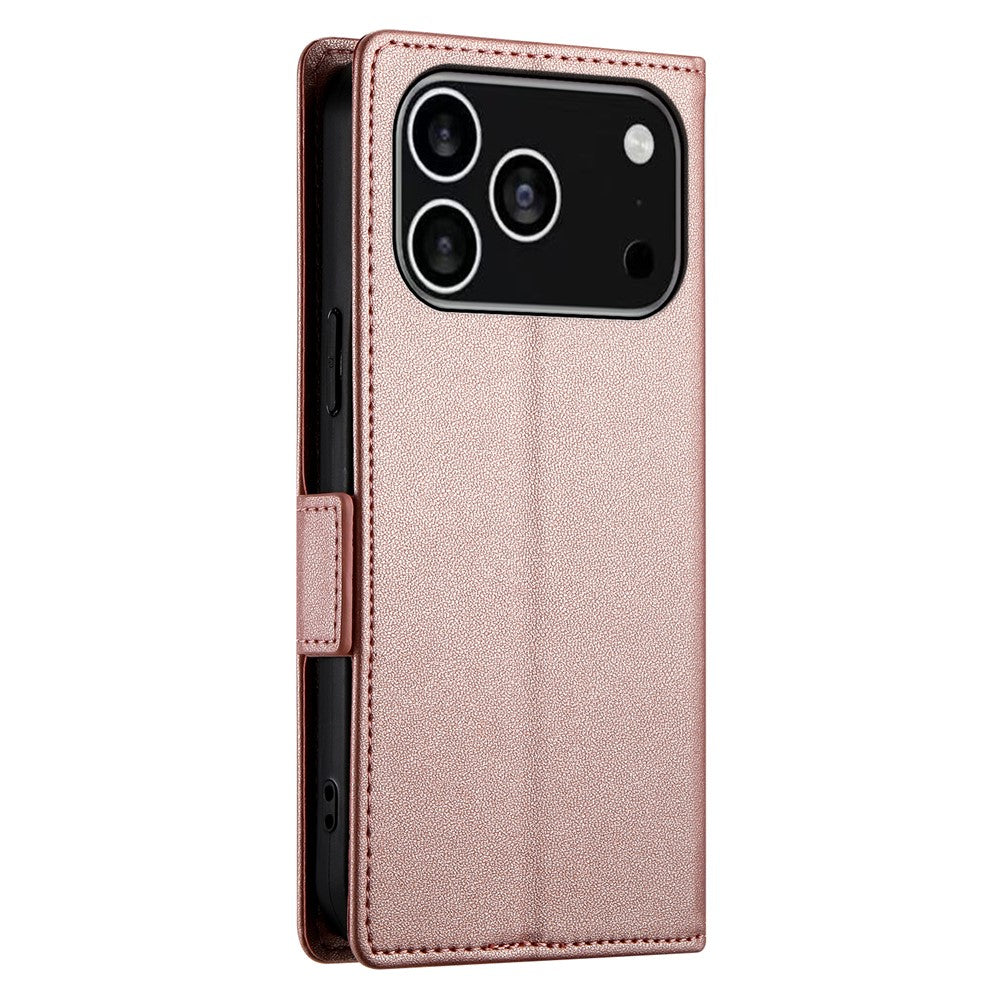For iPhone 18 Pro / 17 Pro Stand Case PU Leather Wallet Phone Cover