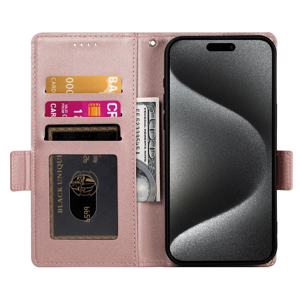 For iPhone 18 Pro / 17 Pro Stand Case PU Leather Wallet Phone Cover