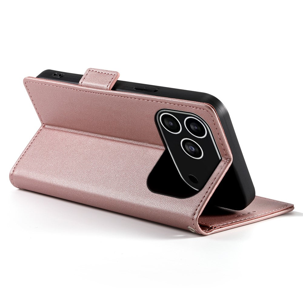 For iPhone 18 Pro / 17 Pro Stand Case PU Leather Wallet Phone Cover