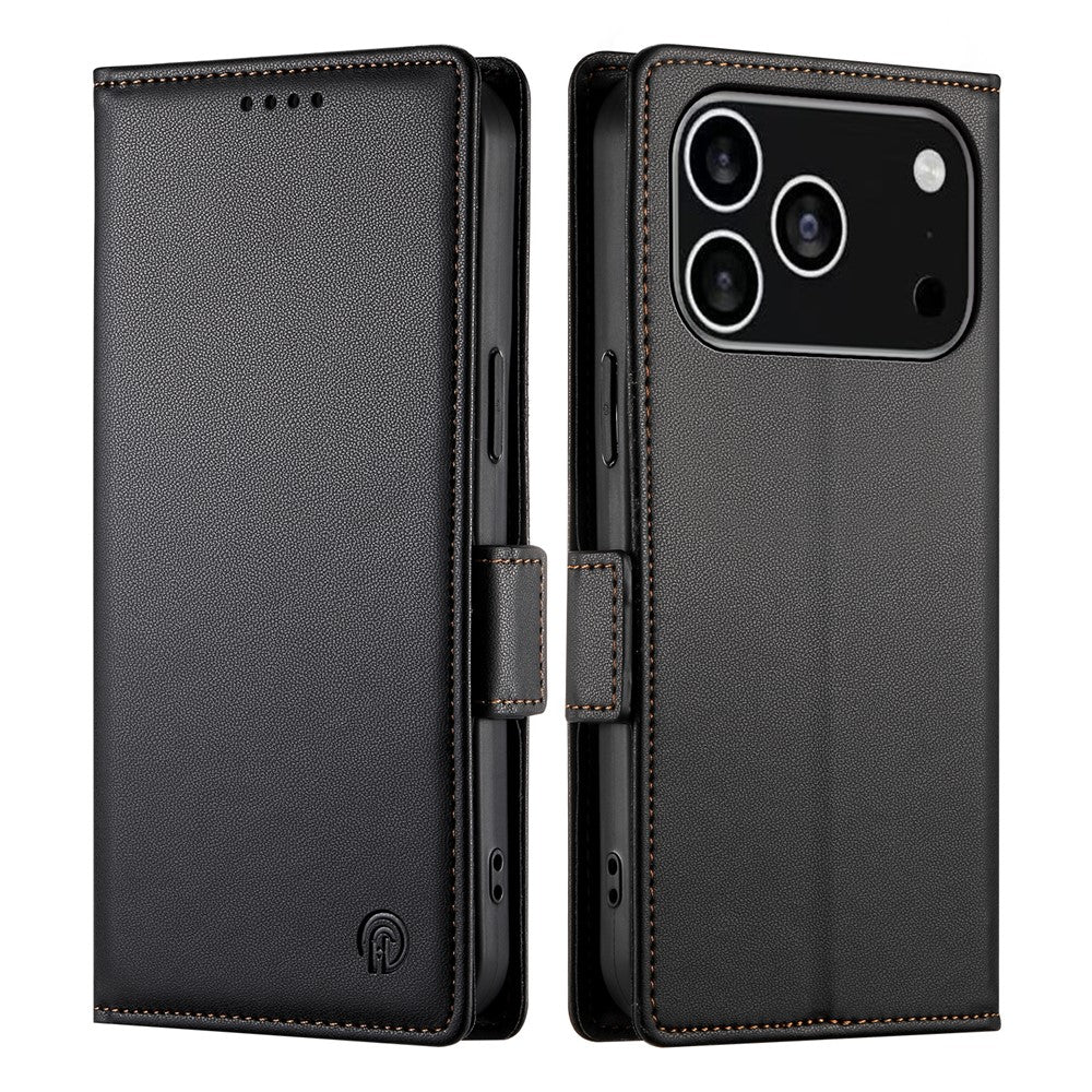 For iPhone 18 Pro / 17 Pro Stand Case PU Leather Wallet Phone Cover