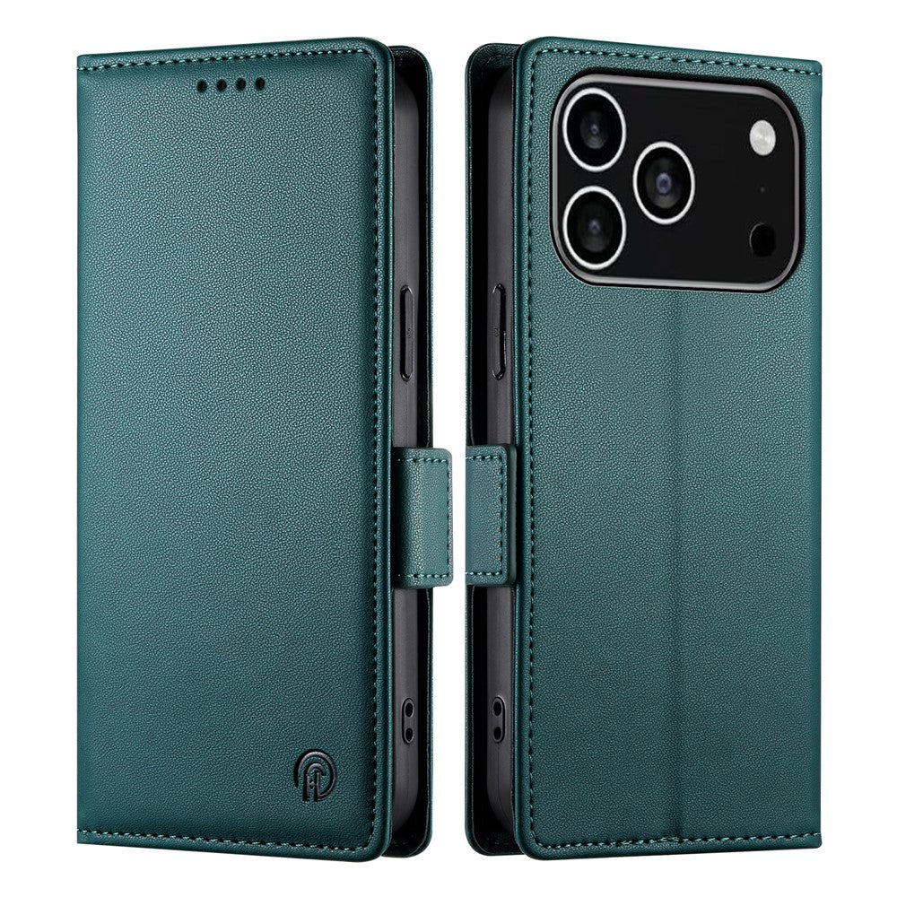 For iPhone 18 Pro / 17 Pro Stand Case PU Leather Wallet Phone Cover