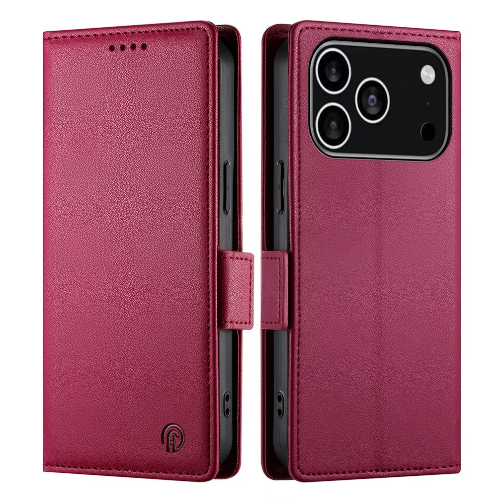 For iPhone 18 Pro / 17 Pro Stand Case PU Leather Wallet Phone Cover
