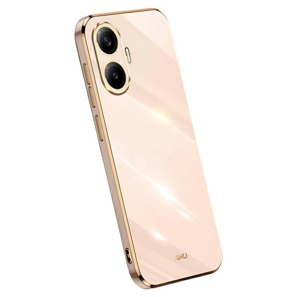 XINLI For Xiaomi Poco F7 5G / Redmi Turbo 4 Pro 5G Case TPU Phone Cover with Electroplating Frame