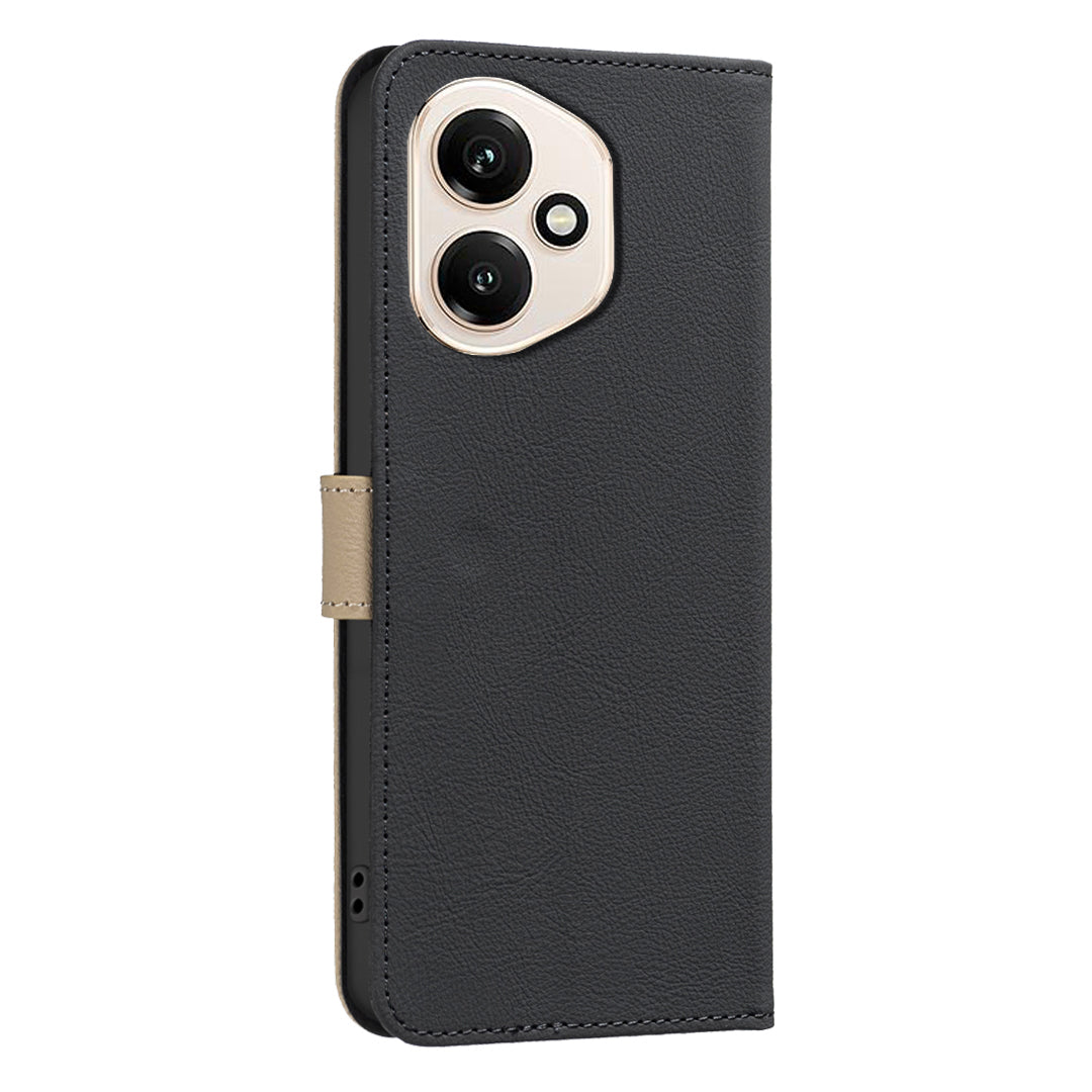 BINFEN COLOR For Honor 400 5G (Global) Leather Case  BF36 Floral Pattern Phone Cover RFID Blocking Wallet Stand