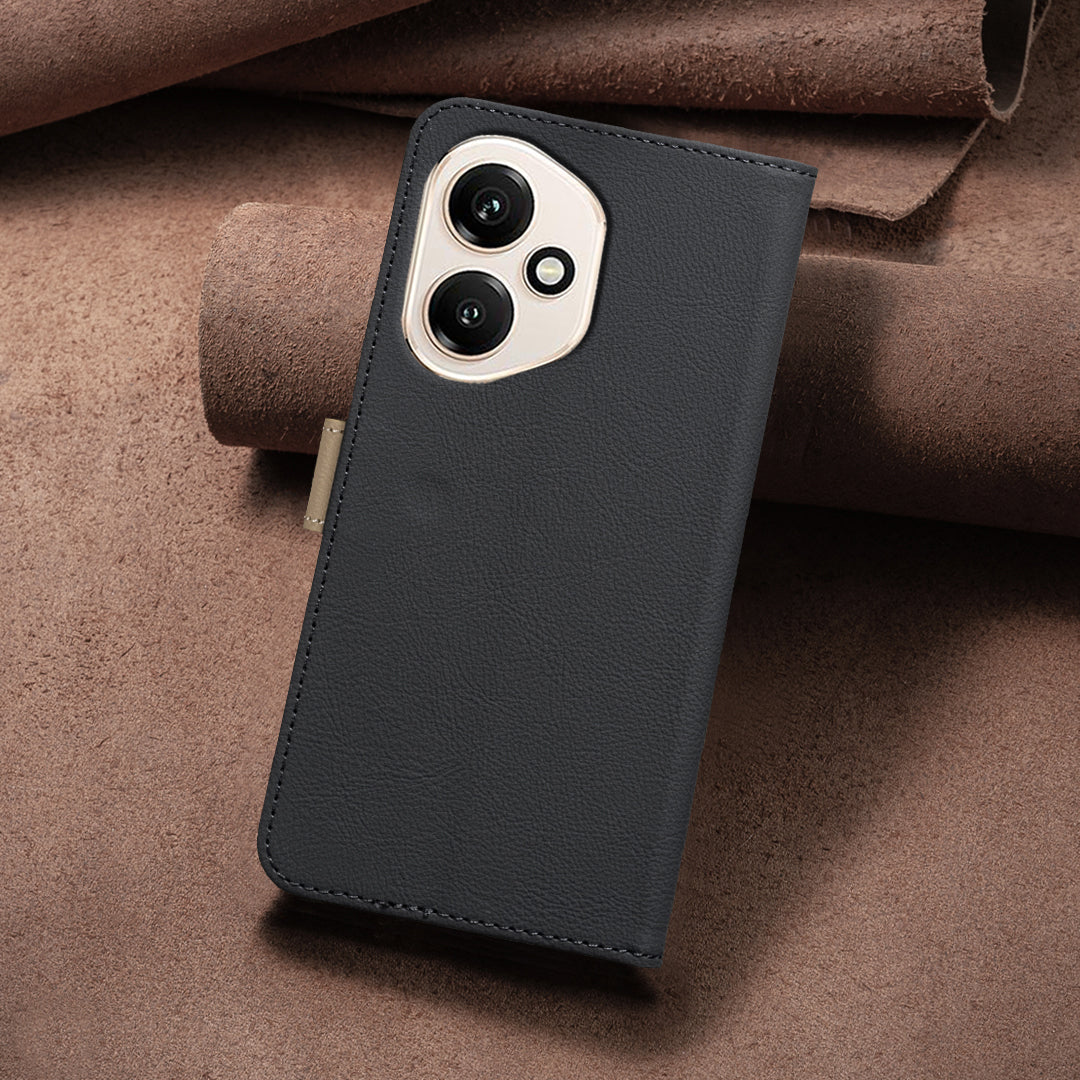 BINFEN COLOR For Honor 400 5G (Global) Leather Case  BF36 Floral Pattern Phone Cover RFID Blocking Wallet Stand