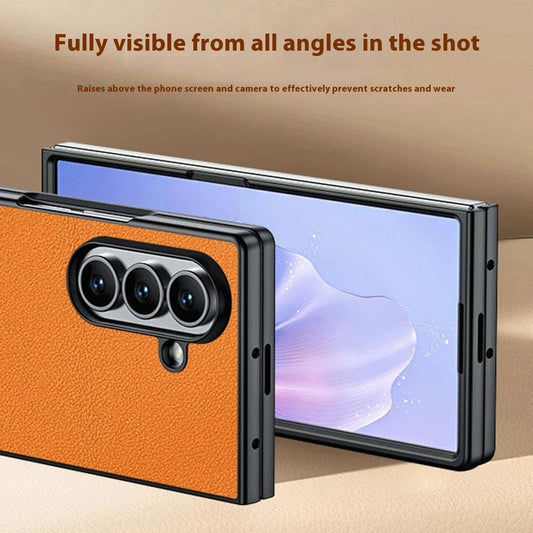 Galaxy Z Fold7 5G – Handyhülle aus Kunststoff und PU-Leder, stoßfest