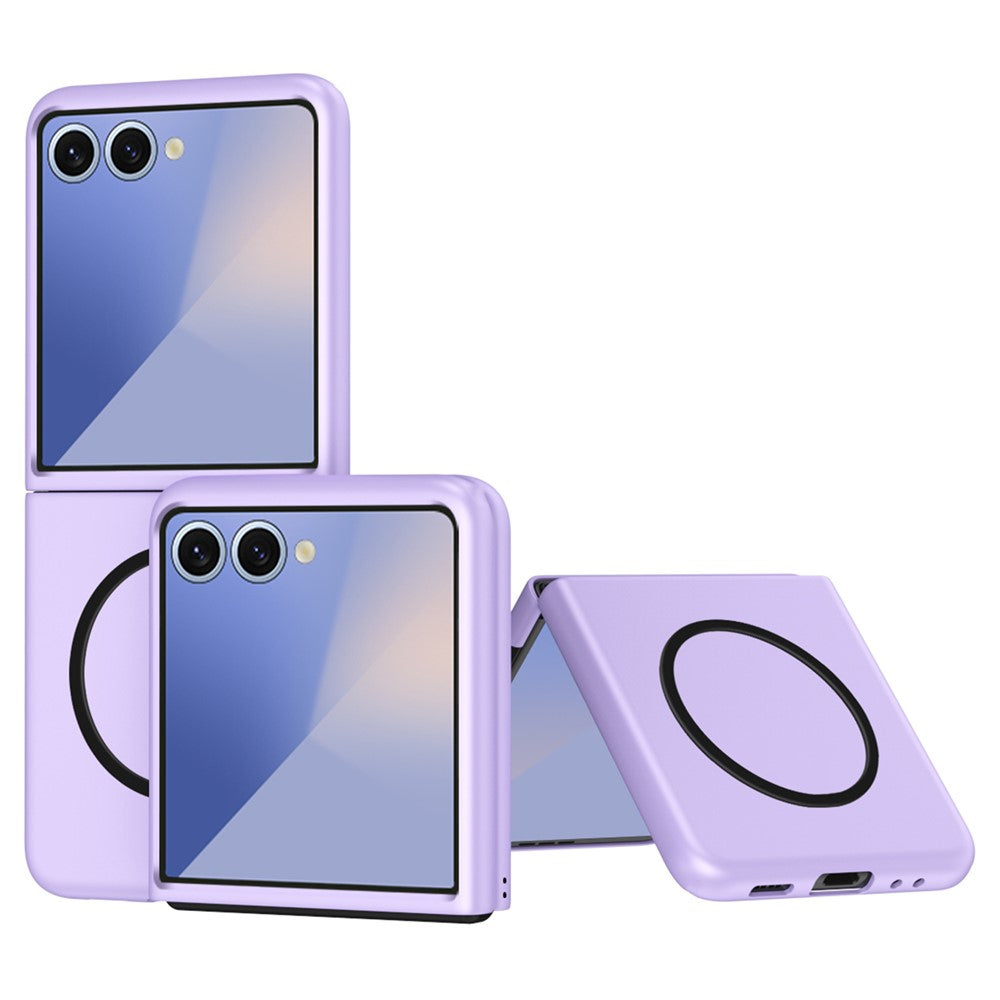 For Samsung Galaxy Z Flip7 5G Magnetic Case Skin-Touch Matte Hard PC Phone Cover