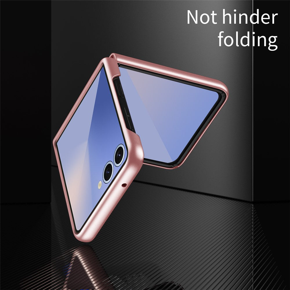 For Samsung Galaxy Z Flip7 5G Magnetic Case Skin-Touch Matte Hard PC Phone Cover